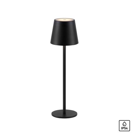 Leuchten Direkt 19250-18 - Udendørs LED bordlampe dæmpbar og genopladelig EURIA LED/3W/5V 2600 mAh IP54 sort