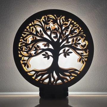 Li-Go 23577/DUB2 - LED-dæmpbar borddekoration LED/12W/230V 20x22 cm eg/Livets træ