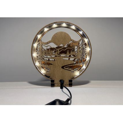 Li-Go 23598/DUB2 - LED dæmpbar borddekoration LED/12W/230V 20x22 cm eg/hest