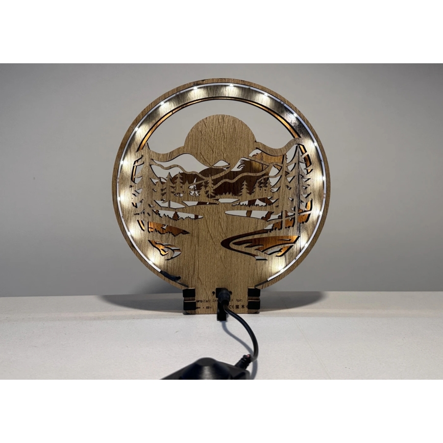 Li-Go 23598/DUB2 - LED dæmpbar borddekoration LED/12W/230V 20x22 cm eg/hest