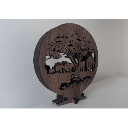 Li-Go 23610/DUB2 - dæmpbar LED-borddekoration LED/12W/230V 20x22 cm eg/elefanter