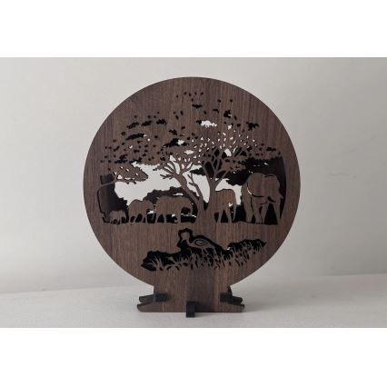 Li-Go 23610/DUB2 - LED-dæmpbar borddekoration LED/12W/230V 20x22 cm eg/Elefanter