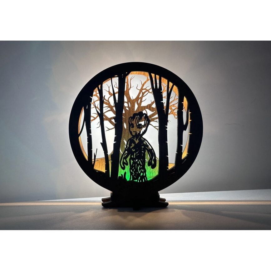 Li-Go 23613/DUB2 - Dæmpbar LED-borddekoration LED/12W/230V 20x22 cm eg/Grut