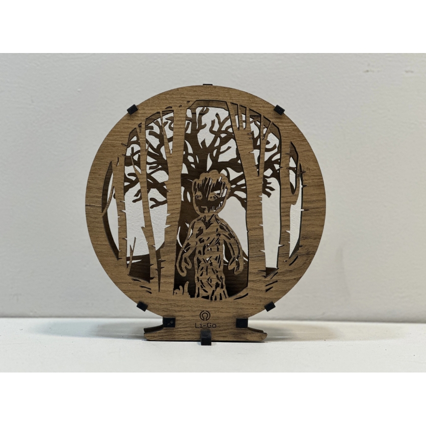 Li-Go 23613/DUB2 - Dæmpbar LED-borddekoration LED/12W/230V 20x22 cm eg/Grut