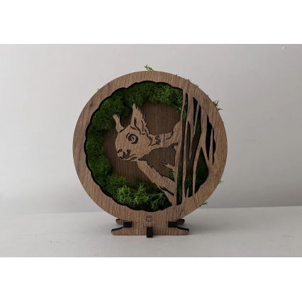 Li-Go 23625/DUB2 - LED dæmpbar borddekoration LED/12W/230V 20x22 cm eg/mos-egern