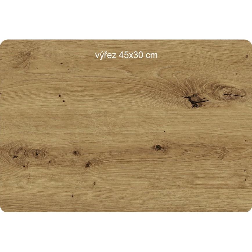 Li-Go 23628/DUB3 - Vægur LED/1xAA Ø 32 cm lyst egetræ/rund