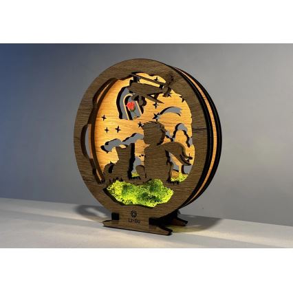 Li-Go 23634/DUB2 - LED Dæmpbar bordsdekoration LED/12W/230V 20x22 cm eg/Den lille prins med rosen