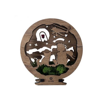 Li-Go 23634/DUB2 - LED Dæmpbar bordsdekoration LED/12W/230V 20x22 cm eg/Den lille prins med rosen