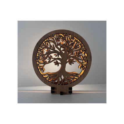 Li-Go 23648/DUB2 - Dæmpbar LED-borddekoration LED/12W/230V 30x31 cm eg/Livets træ