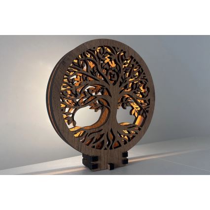 Li-Go 23648/DUB2 - Dæmpbar LED-borddekoration LED/12W/230V 30x31 cm eg/Livets træ