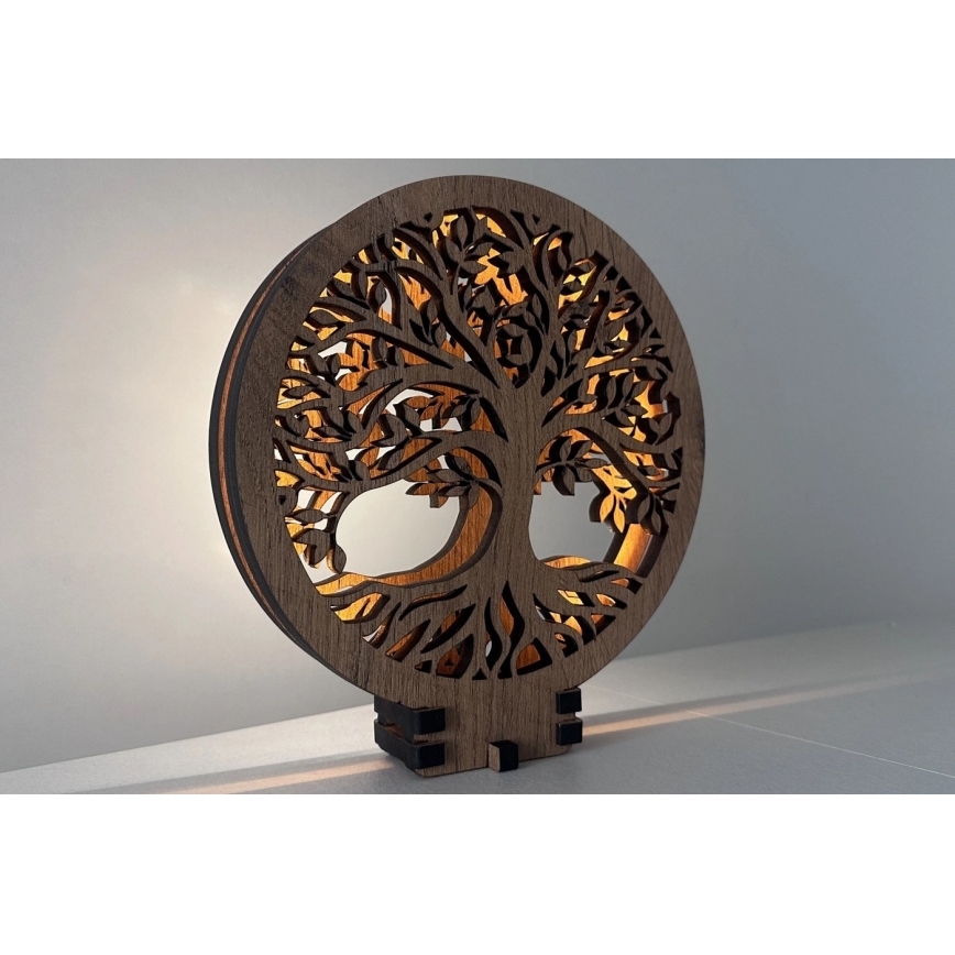 Li-Go 23648/DUB2 - Dæmpbar LED-borddekoration LED/12W/230V 30x31 cm eg/Livets træ