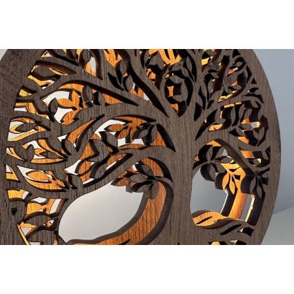 Li-Go 23648/DUB2 - Dæmpbar LED-borddekoration LED/12W/230V 30x31 cm eg/Livets træ