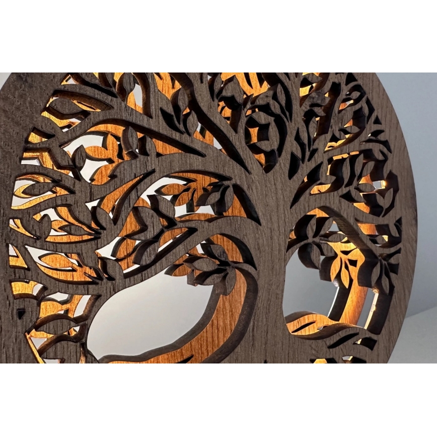 Li-Go 23648/DUB2 - Dæmpbar LED-borddekoration LED/12W/230V 30x31 cm eg/Livets træ