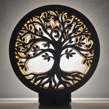 Li-Go 23648/DUB2 - Dæmpbar LED-borddekoration LED/12W/230V 30x31 cm eg/Livets træ