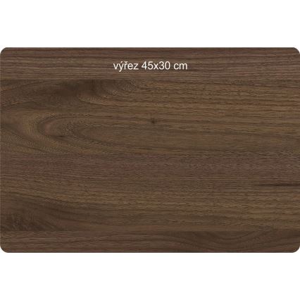 Li-Go 23654 - LED-dæmpbar borddekoration LED/12W/230V 20x22 cm valnød/mosdekoration