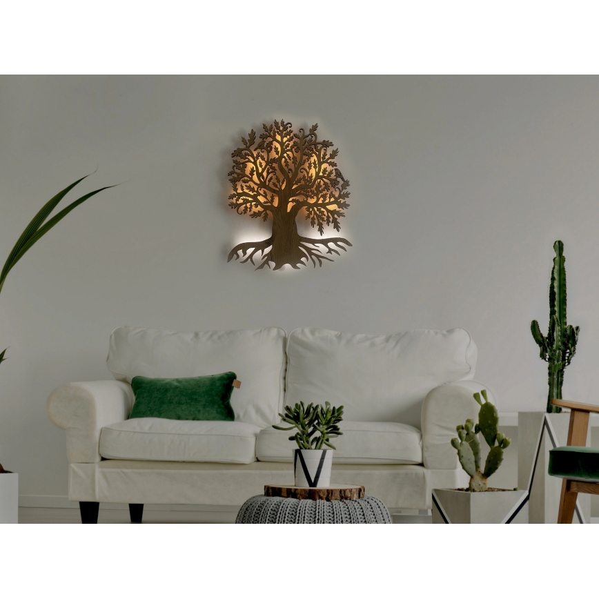 Li-Go 23673/DUB2 - LED dæmpbar vægdekoration LED/10W/5V 20000 mAh 45x55 cm eg + fjernbetjening