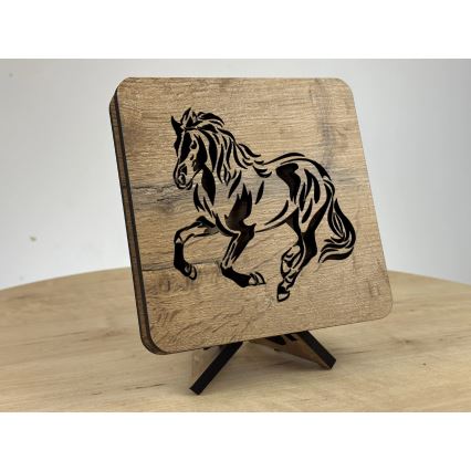 Li-Go 4070/DUB2 - LED borddekoration LED/12W/230V 19x19 cm eg/hest