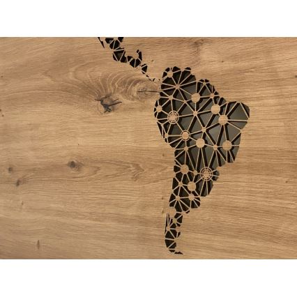 Li-Go 4457/A/4 - LED dæmpbar vægdekoration LED/10W/5V 30000 mAh 120x60 cm eg/Verdenskort