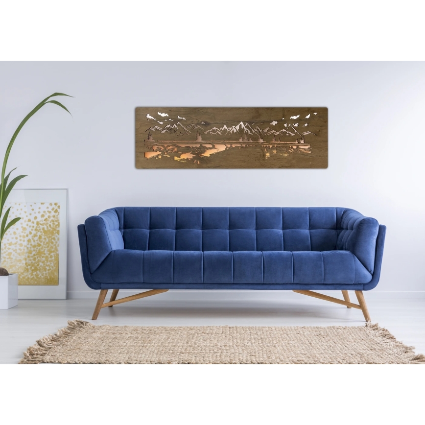 Li-Go 4778/A/4 - Dæmpbar LED-vægdekoration LED/10W/5V 30000 mAh 120x40 cm Eg/Sø