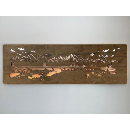 Li-Go 4778/A/4 - Dæmpbar LED-vægdekoration LED/10W/5V 30000 mAh 120x40 cm Eg/Sø