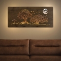 Li-Go 5042/DUB2 - LED-dæmpbar vægdekoration LED/24W/230V 110x50 cm eg/Tre egetræer og måne