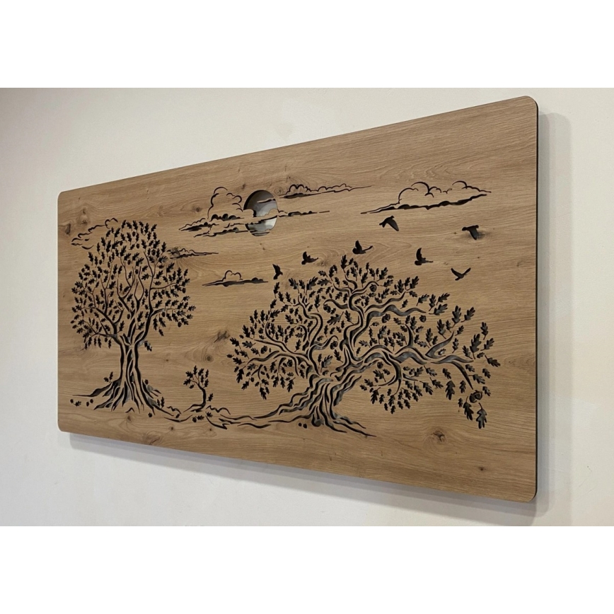 Li-Go 5307/DUB2 - Dæmpbar LED-vægdekoration LED/24W/230V 120x60 cm eg/Tre egetræer