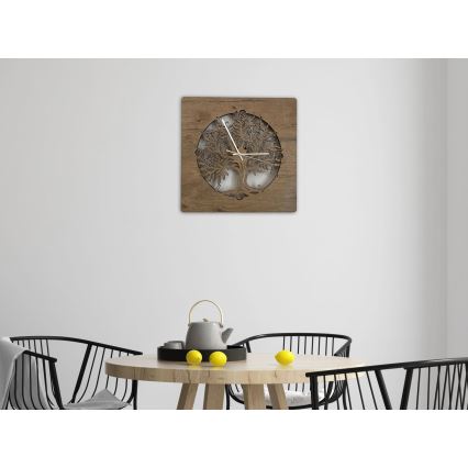 Li-Go 5652/DUB2 - LED-dæmpbart vægur LED/10W/5V 20000 mAh 42x42 cm eg/Eg i cirkel + fjernbetjening