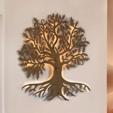 Li-Go 5729/DUB2 - LED vægdekoration med bevægelsessensor LED/10W/5V 90x110 cm eg