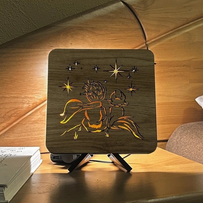 Li-Go 5788/DUB2 - LED borddekoration LED/12W/230V 19x19 cm eg/Den lille prins