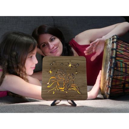 Li-Go 5788/DUB2 - LED borddekoration LED/12W/230V 19x19 cm eg/Den lille prins