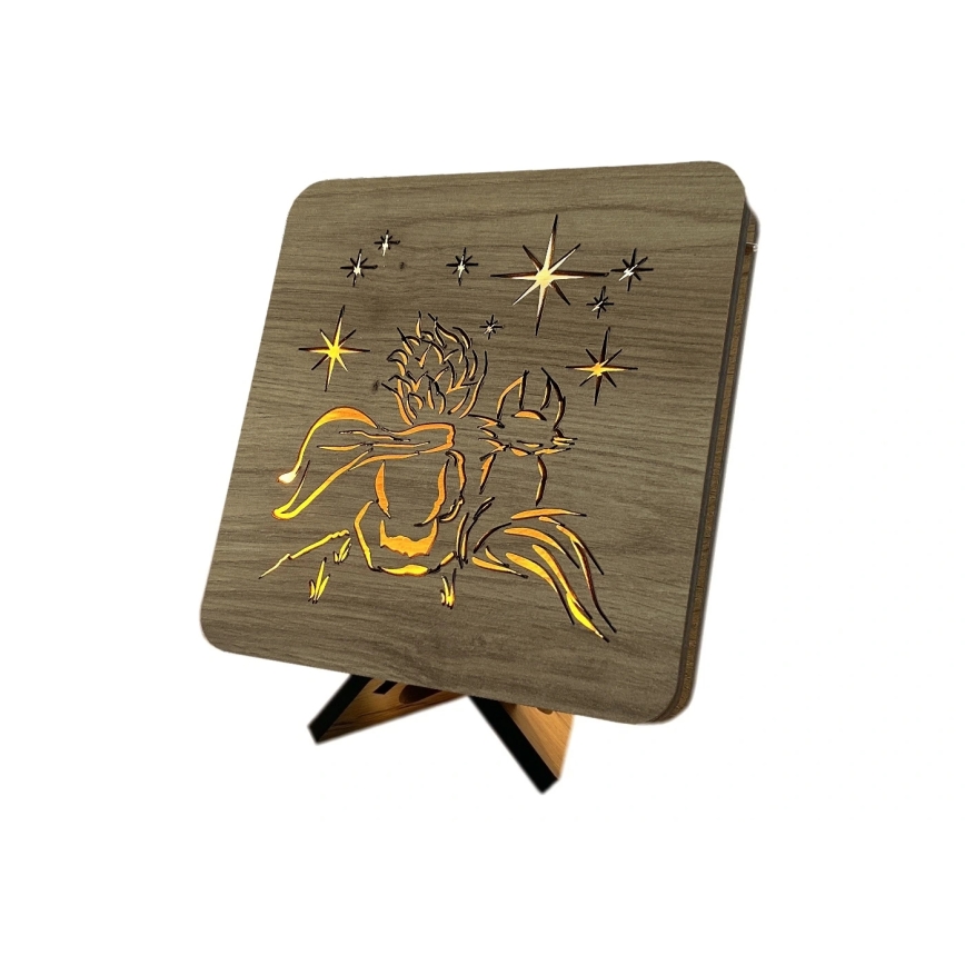 Li-Go 5788/DUB2 - LED borddekoration LED/12W/230V 19x19 cm eg/Den lille prins