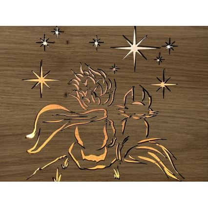 Li-Go 5788/DUB2 - LED borddekoration LED/12W/230V 19x19 cm eg/Den lille prins