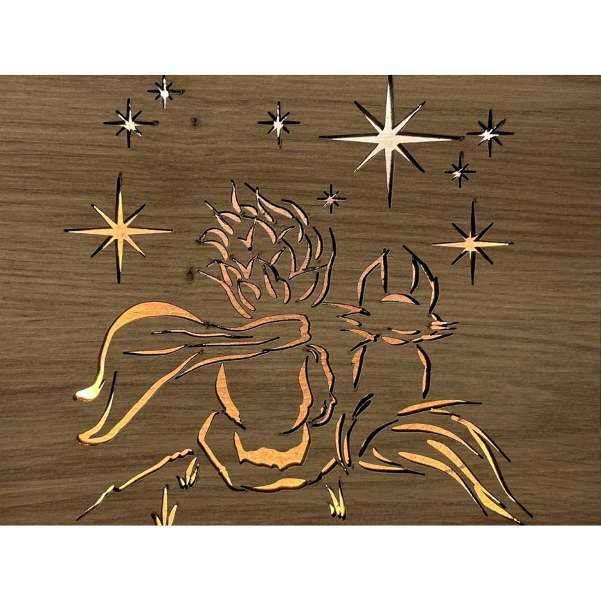 Li-Go 5788/DUB2 - LED borddekoration LED/12W/230V 19x19 cm eg/Den lille prins