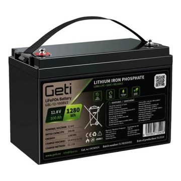 LiFePO4-batteri 12,8V/100Ah