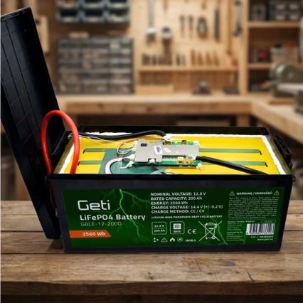 LiFePO4-batteri 12,8V/200Ah