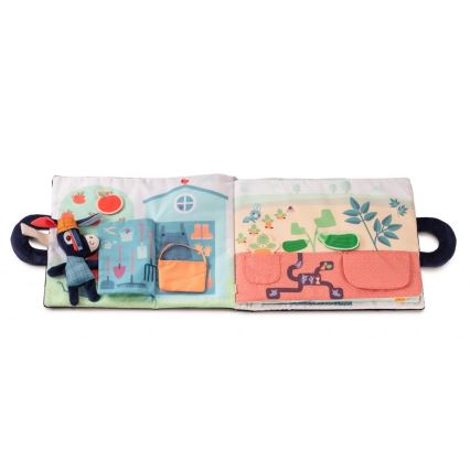 Lilliputiens - Stofbog til børn Æsel på bondegård