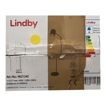 Lindby - Gulvlampe MORIK 1xE27/60W/230V