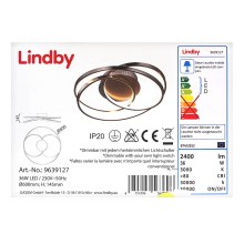 Lindby - LED loftlampe dæmpbar RONKA LED/36W/230V