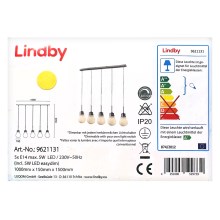 Lindby - LED pendel dæmpbar BADO 5xLED/5W/230V