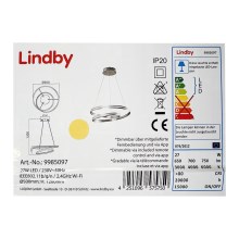 Lindby - LED pendel dæmpbar SMART VERIO LED/27W/230V 3000/4000/6000K + fjernbetjening