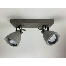Lindby - LED spotlampe KADIGA 2xGU10/5W/230V beton