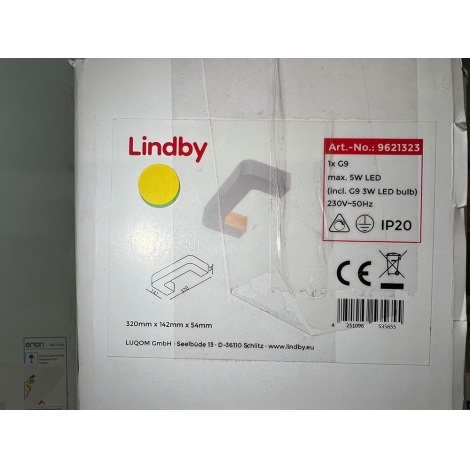 Lindby - LED væglampe JULIKA 1xG9/5W/230V