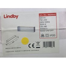 Lindby - LED væglampe RANIK LED/7W/230V