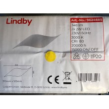 Lindby - LED væglampe SALKA 2xLED/2W/230V