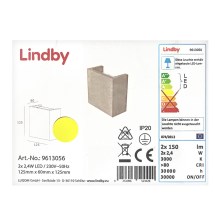 Lindby - LED væglampe YVA 2xLED/2,4W/230V