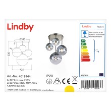 Lindby - Loftlampe RAVENA 2xE27/40W/230V + 2xE27/25W/230V