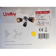 Lindby - Loftlampe SINDRI 3xE14/25W/230V