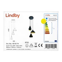 Lindby - Pendel 3xE27/60W/230V