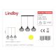 Lindby - Pendel FRANCES 3xE27/60W/230V