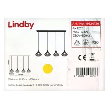 Lindby - Pendel FRANCES 4xE27/60W/230V